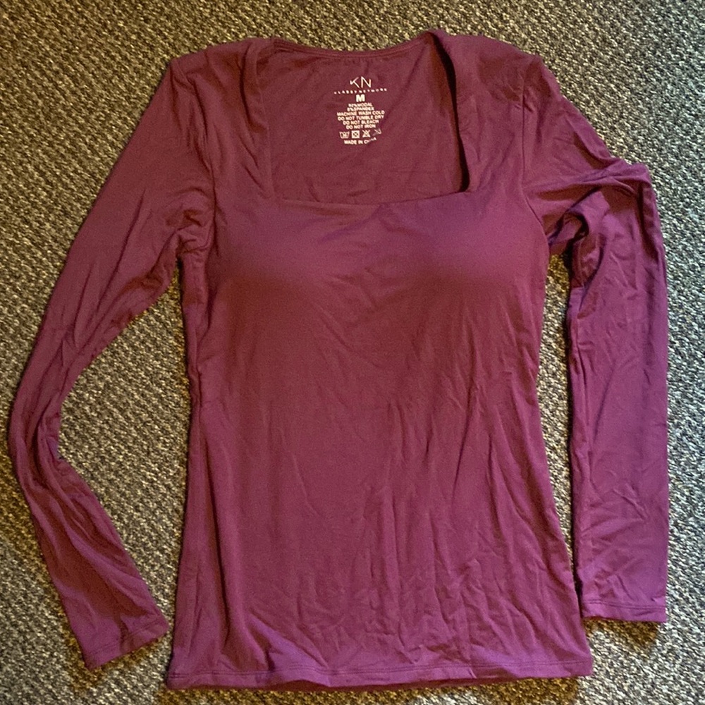 Klassy Network Plum Full Length Top